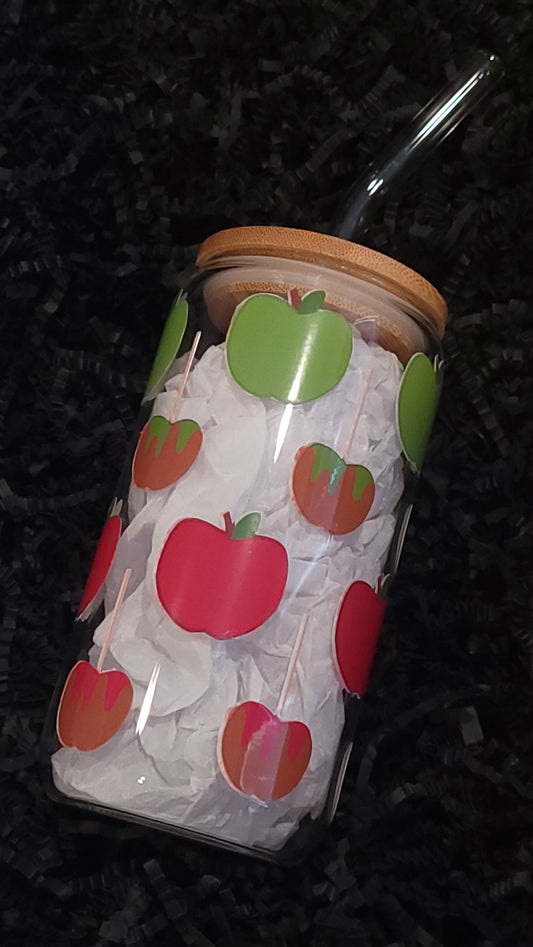 Candy Apple Clear 16oz Tumbler