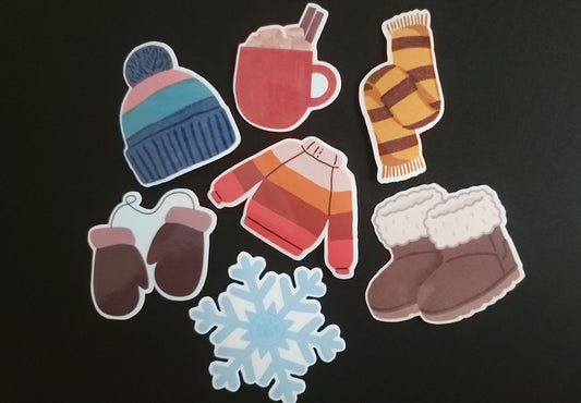 Sweater Weather Sticker 12 Pack