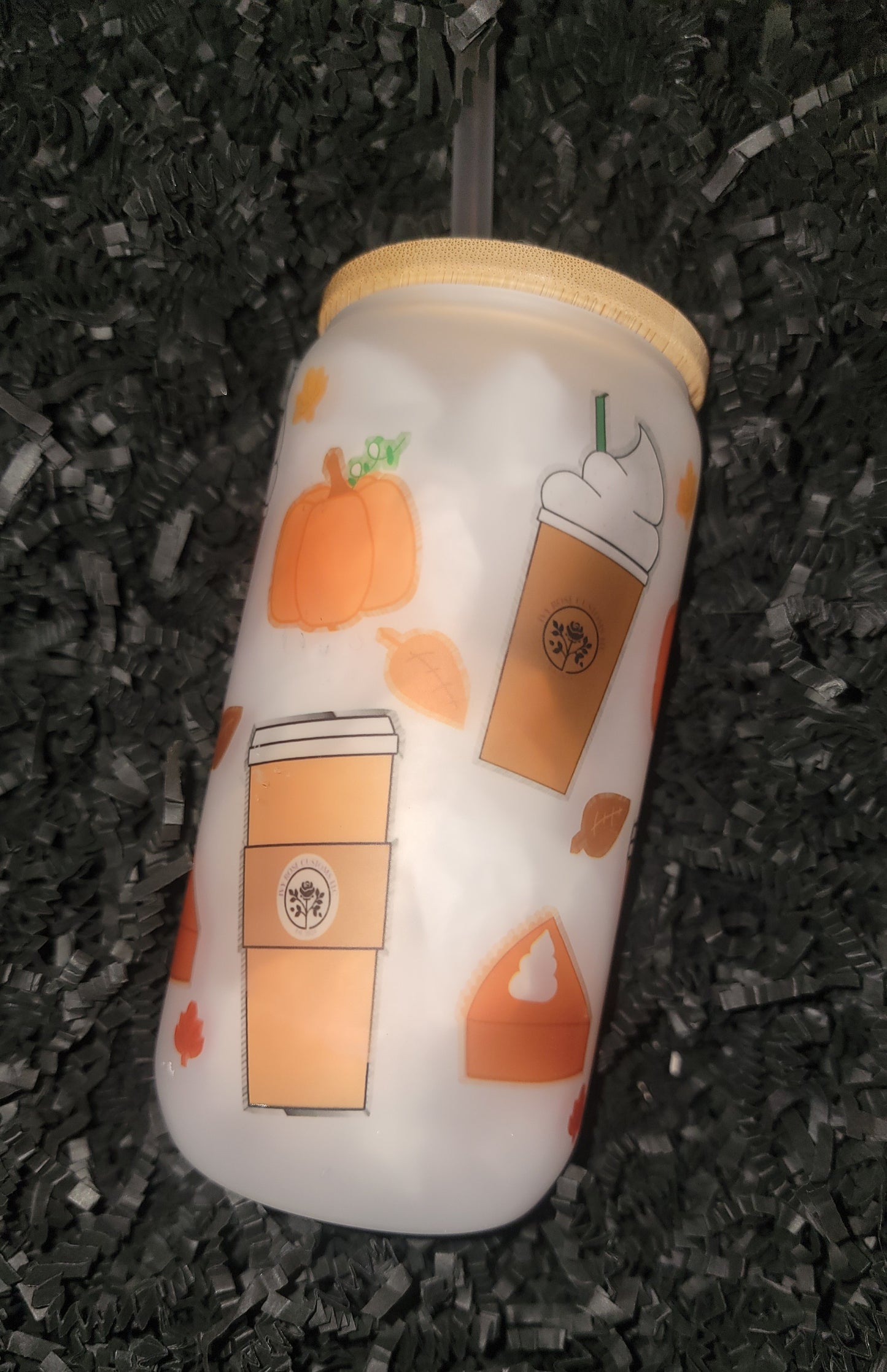 Pumpkin Spice 16oz Frosted Tumbler